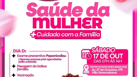 Dia D: Saúde da Mulher e Cuidado com a Família