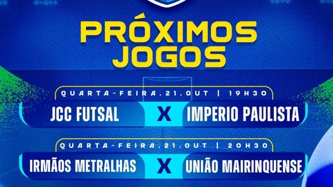 Campeonato Municipal de Futsal 2026 - JGC Futsal x Império Paulista