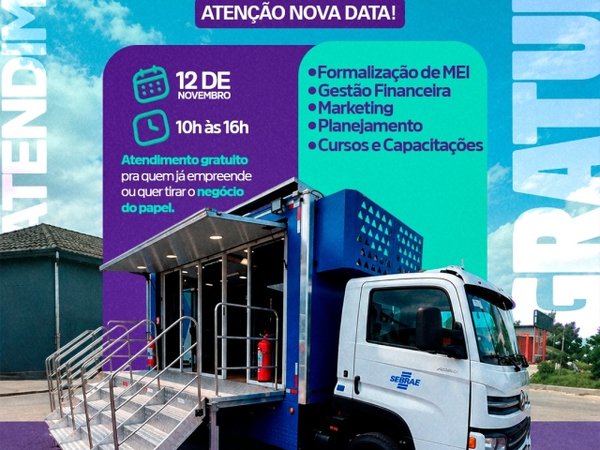 Sebrae Móvel tem nova data de atendimento em Mairinque